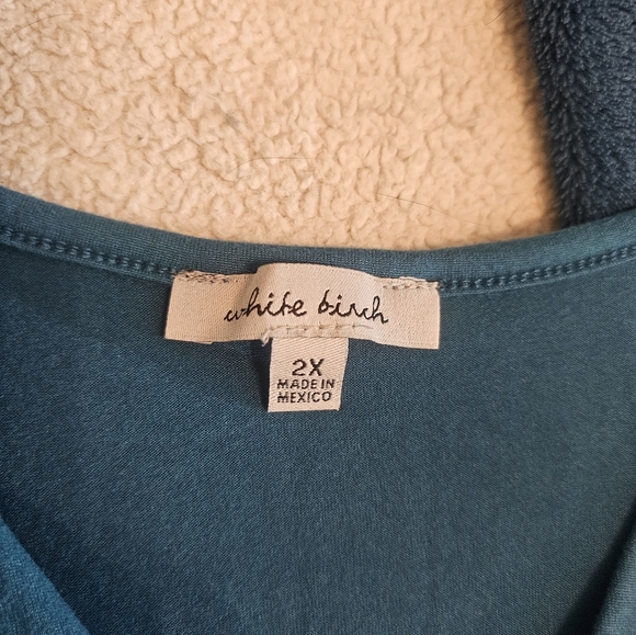 NWOT White Birch 2X Cross Over Body Suit - Picture 4 of 7